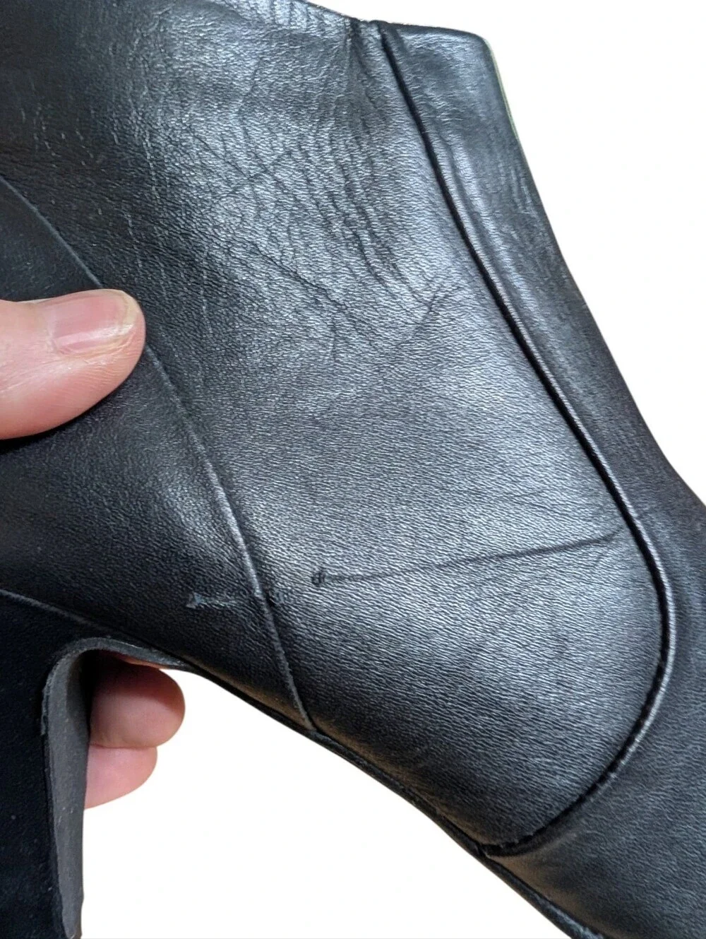 Fabianelli Italy Leather Pointed Toe Ankle Booties Heeled Boots EU 39/US 8.5